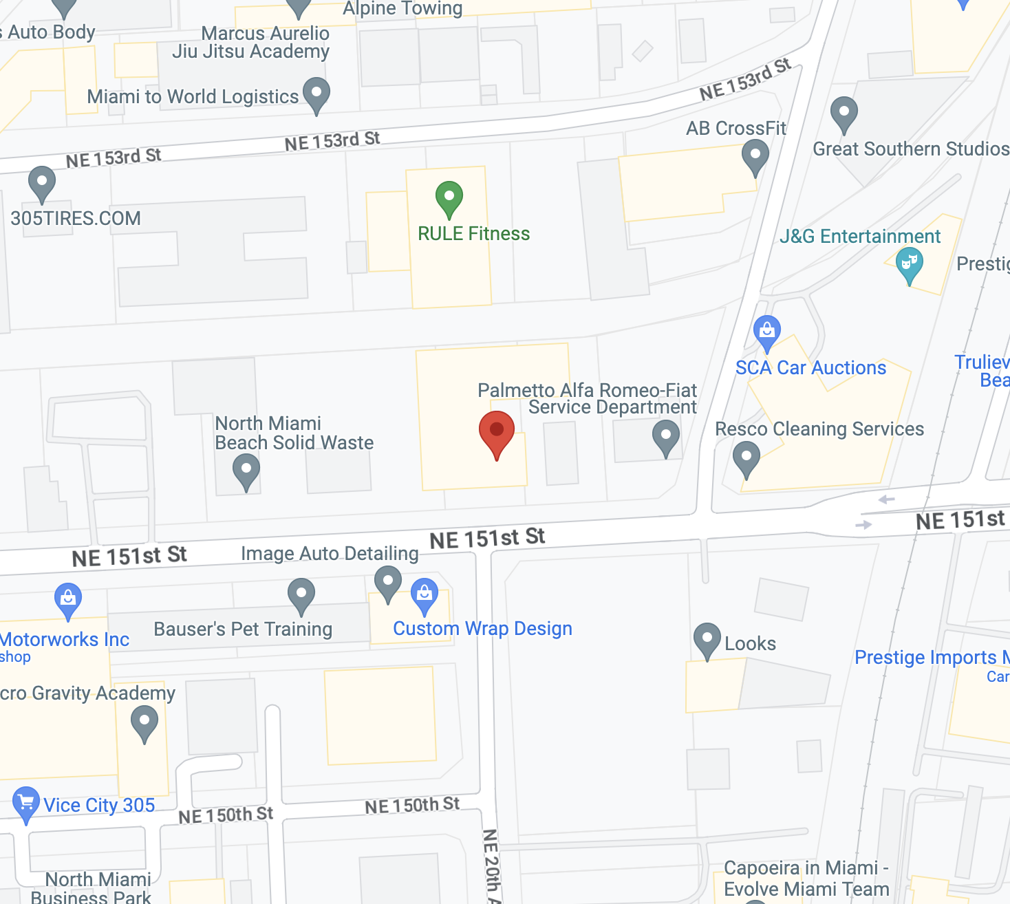 location on map